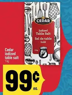 Marché Adonis Cedar iodized table salt offer