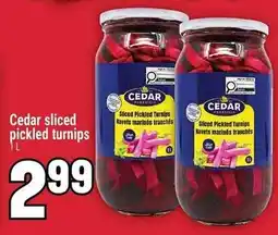 Marché Adonis Cedar sliced pickled turnips offer