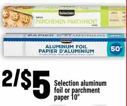 Marché Adonis Selection aluminum foil or parchment paper 10" offer