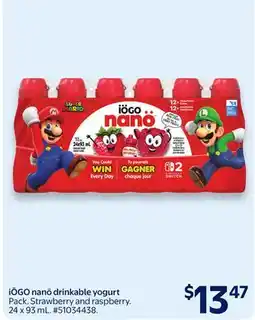 Walmart iÖGO nano drinkable yogurt offer