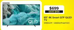 Leon's Samsung 65 4K Smart Q7F QLED TV - QN65Q7FAAFXZC offer