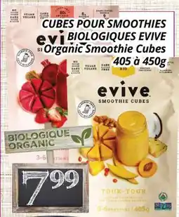 Supermarché PA CUBES POUR SMOOTHIES BIOLOGIQUES EVIVE | Organic Smoothie Cubes offer