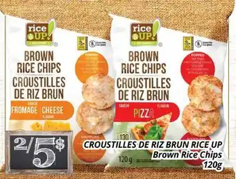 Supermarché PA CROUSTILLES DE RIZ BRUN RICE UP | Brown Rice Chips offer