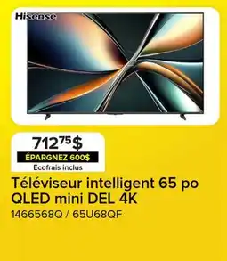 Leon's Hisense Téléviseur intelligent 65 po QLED mini DEL 4K 65U68QF offer