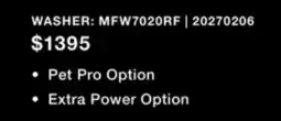 Leon's MAYTAG 5.8 CU. FT. I.E.C. PET PRO FRONT LOAD WASHER AND 7.4 CU. FT. PET PRO ELECTRIC DRYER offer