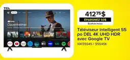Leon's Téléviseur intelligent 55 po DEL 4K UHD HDR avec Google TV offer