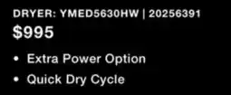 Leon's Maytag White Front-Load Washer (5.2 cu. ft.) & Electric Dryer (7.3 cu. ft.) - MHW5630HW/YMED5630HW offer