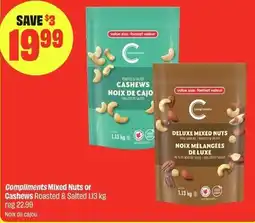 FreshCo Compliments Mixed Nuts or Cashews Roasted & Salted offer