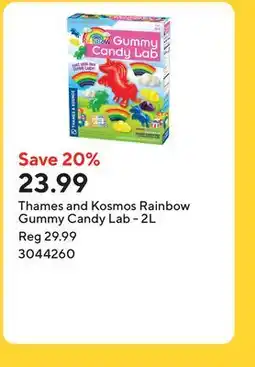 Staples Thames and Kosmos Rainbow Gummy Candy Lab offer