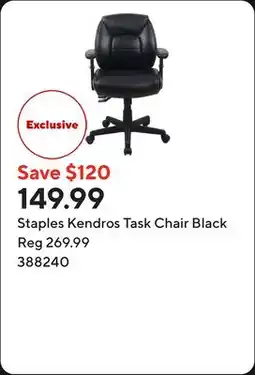Staples Staples Kendros Task Chair Black offer