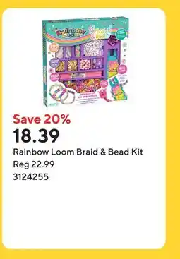 Staples Rainbow Loom Braid & Bead Kit offer