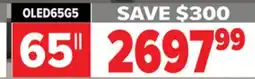 2001 Audio Video 65 OLED65G5 OLED evo AI G5 4K Smart TV 2025 offer