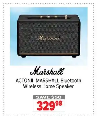 2001 Audio Video ACTONIII MARSHALL Bluetooth Wireless Home Speaker offer