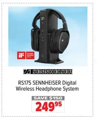 2001 Audio Video RS175 SENNHEISER Digital Wireless Headphone System offer