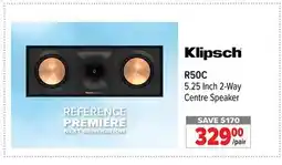 2001 Audio Video R50C Klipsch 5.25 Inch 2-Way Centre Speaker offer