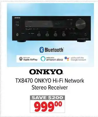 2001 Audio Video TX8470 ONKYO Hi-Fi Network Stereo Receiver offer