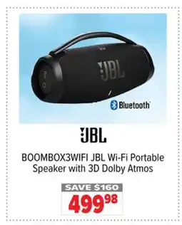 2001 Audio Video BOOMBOX3WIFI JBL Wi-Fi Portable Speaker with 3D Dolby Atmos offer