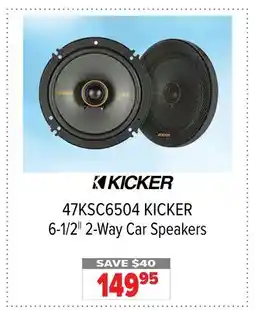 2001 Audio Video 47KSC6504 KICKER 6-1/2|| 2-Way Car Speakers offer