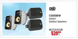 2001 Audio Video CS500B/W PSB Indoor/Outdoor Speakers offer