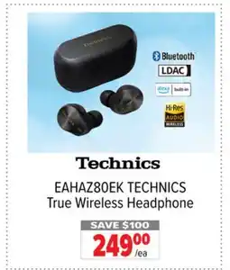 2001 Audio Video EAHAZ80EK TECHNICS True Wireless Headphone offer
