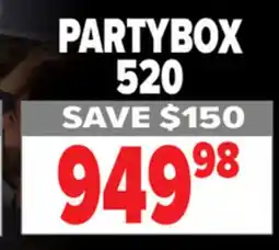 2001 Audio Video PARTYBOX520 JBL Party Boxes! offer