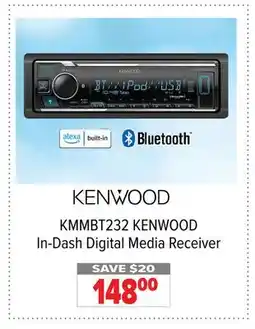 2001 Audio Video KMMBT232 KENWOOD In-Dash Digital Media Receiver offer