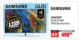 2001 Audio Video QN43Q7F SAMSUNG 43|| QLED Q HDR 1500 Quantum Dot offer