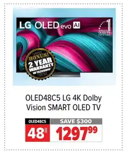 2001 Audio Video OLED48C5 48 LG 4K Dolby Vision SMART OLED TV offer
