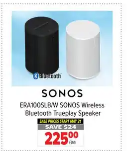 2001 Audio Video ERA100SLB/W SONOS Wireless Bluetooth Trueplay Speaker offer