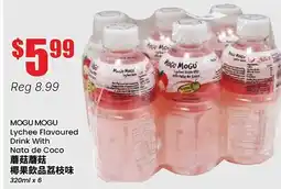Btrust Supermarket MOGU MOGU Lychee Flavoured Drink With Nata de Coco offer