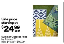 Michaels Summer Outdoor Rugs by Ashland offer