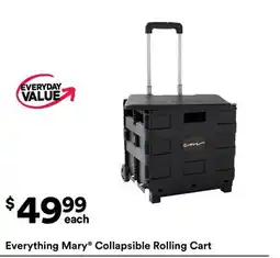 Michaels Everything Mary Collapsible Rolling Cart offer