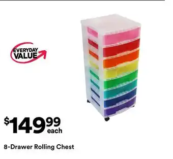 Michaels 8-Drawer Rolling Chest offer