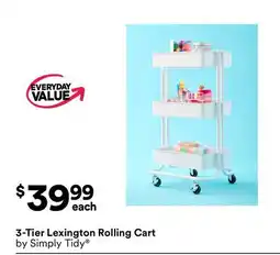 Michaels 3-Tier Lexington Rolling Cart by Simply Tidy offer