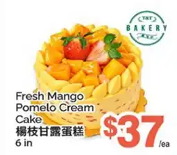 T&T Supermarket FRESH MANGO POMELO CREAM CAKE, 6 IN offer