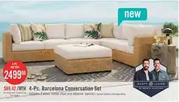 The Brick Scott Living Barcelona 4-Piece Patio Set offer