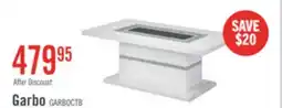 The Brick Garbo 52 Glam Coffee Table - White and Silver with Glitter Accents offer