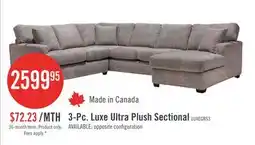 The Brick 3-Pc. Luxe Ultra Plush Sectional offer