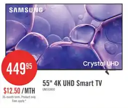 The Brick SAMSUNG 55 U8000 Crystal 4K UHD Smart Tizen OS TV (UN55U8000FFXZC) - 2025 Model offer