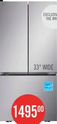 The Brick LG 33 25 Cu. Ft. Smart French-Door Refrigerator - Stainless Steel - LF25S6000S offer