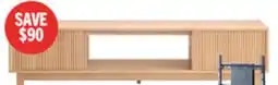 The Brick Sylvie 70 Modern TV Stand with Storage for TVs up to 70 - Natural Oak offer