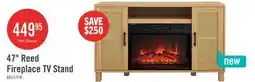 The Brick Reed 47 Contemporary Electric Fireplace with Storage – Light Teak offer