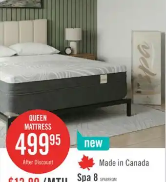 The Brick Springwall Spa 8 Firm Smooth Top Queen Mattress in a Box offer