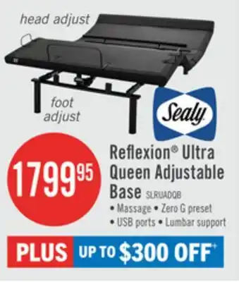 The Brick Sealy Reflexion Ultra Lifestyle Base - Queen offer