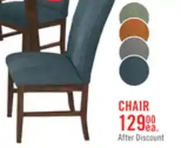 The Brick Rain Dining Chair with Cushion Fabric Seat & Back – Blue offer