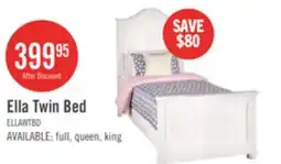 The Brick Ella Panel Bed with Headboard & Frame for Kids, Chevron Pattern, White - Twin Size offer