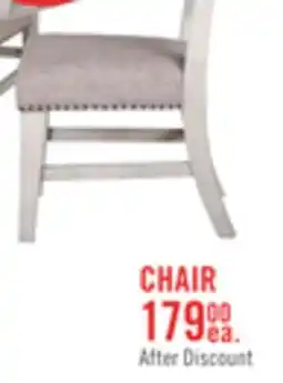 The Brick Willow Dining Chair with Cushion Fabric Seat & Nailhead Trim - Rustic White offer