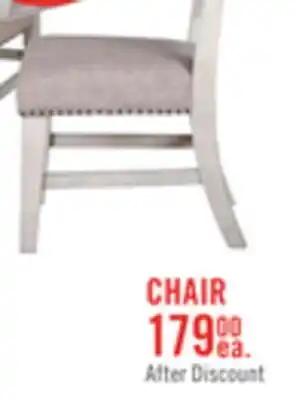 The Brick Willow Dining Chair with Cushion Fabric Seat & Nailhead Trim - Rustic White offer