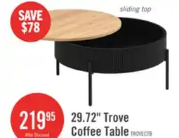 The Brick Trove 29.72 Coffee Table with Sliding Top and Storage - Black offer