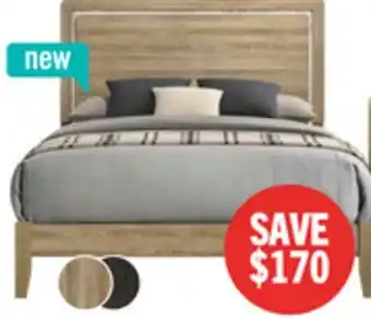 The Brick Sable Panel Bed with Headboard & Frame, Light Brown - Queen Size offer